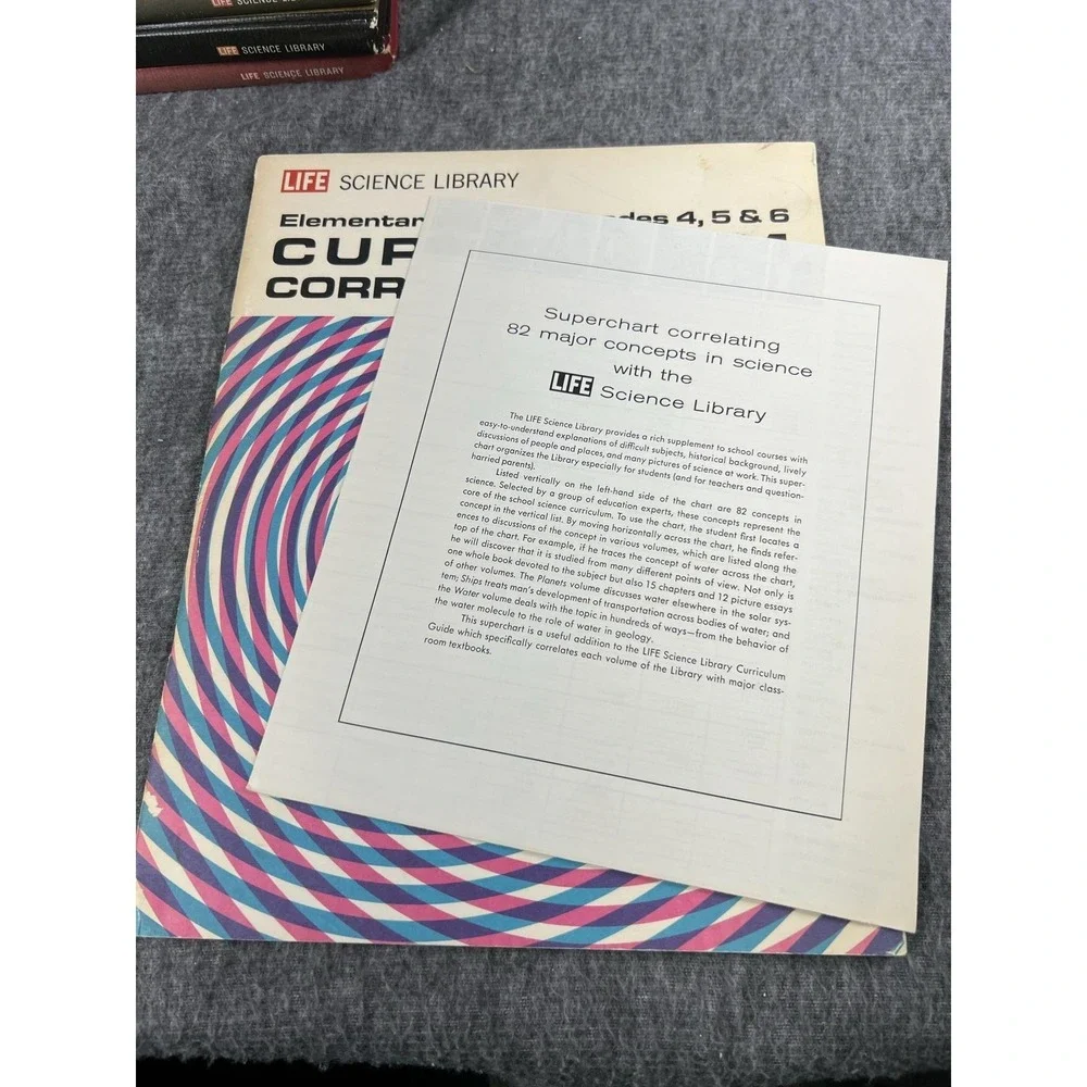 Vintage 1970 LIFE Science Library 10 Book Set Time Inc HC Curriculum Guide